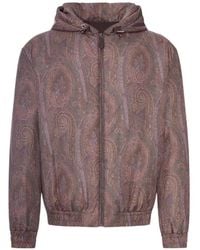 Etro - Paisley-Pattern Technical Fabric Padded Hooded Bomber Jacket - Lyst