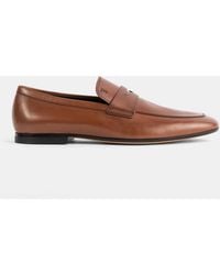 Tod's - Slip-On Loafers With Embossed Logo - Lyst