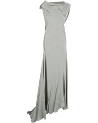 Alberta Ferretti - Abito Raso Lucido - Lyst