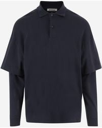 DARKPARK - Long-Sleeved Cotton Polo Shirt - Lyst