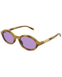 Gucci - Sunglasses Oval Full Rim, Light Havana Frame And Lens Gg2153S004 - Lyst