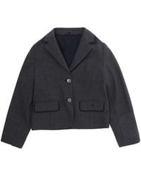 Emporio Armani - Girls Jacket With Logo Patch, Blazers - Lyst