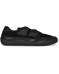 Prada - Calzature Leather And Mesh Fabric Speedrock Sneakers - Lyst