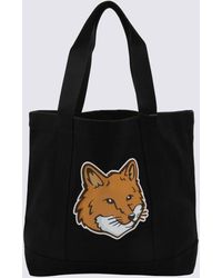 Maison Kitsuné - Cotton Fox Head Tote Bag - Lyst