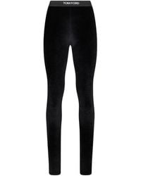 Tom Ford - Logo Leggings Triacetate Trousers - Lyst