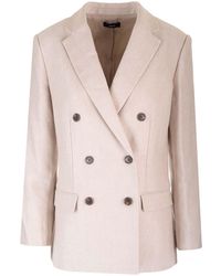 Theory - Double-Breasted Blazer - Lyst