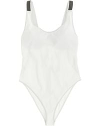 Brunello Cucinelli - Polyamide One-Piece Swimsuit Clothing - Lyst