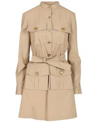 Givenchy - Poplin Safari Dress Dresses - Lyst