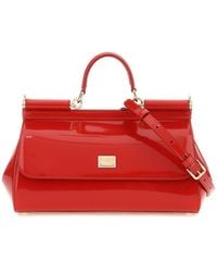 Dolce & Gabbana - Patent Leather Medium New Sicily Bag - Lyst