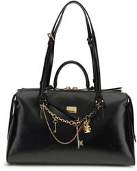 Dolce & Gabbana - Vittoria Medium Handbag Calf Leather Bos Taurus; Pvc Shoulder Bags - Lyst
