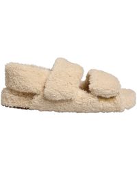 Dolce & Gabbana - Faux Fur Slides Flats Sandals Shoes - Lyst