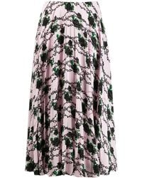 Valentino - X Undercover Silk Pleated Skirt - Lyst