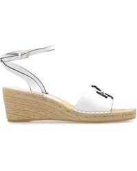 Tory Burch - Double-T Wedge Espadrilles - Lyst