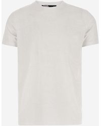 Karl Lagerfeld - Cotton T-Shirt With All-Over Logo - Lyst