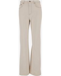 Burberry - Cotton Denim Jeans With Logo - Lyst
