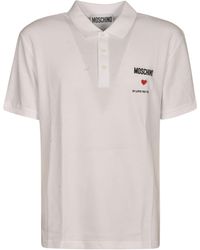 Moschino - In Love We Trust Polo Shirt - Lyst