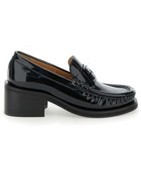 Ganni - Butterfly Loafers With Tonal Logo - Lyst