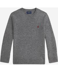 Polo Ralph Lauren - Wool Crewneck Sweater With Logo - Lyst
