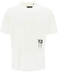 Y-3 - T Shirt With Gradient Logo Print - Lyst