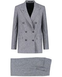 Tagliatore - Double-Breasted Virgin Wool Suit - Lyst