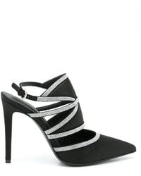 Ferragamo - Delianne Crystal-Embellished Slingback 105Mm Pumps - Lyst