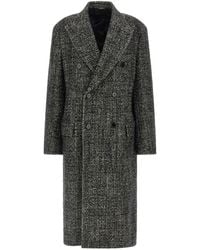 Dolce & Gabbana - Dolce & Gabbana Wool And Cashmere Bouclé Coat - Lyst