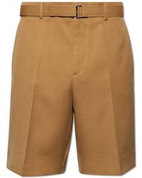 Lanvin - Pleat-Front Shorts - Lyst