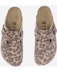 Birkenstock - Clogs Boston Suede Leather Sandal - Lyst
