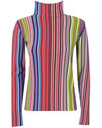 Liviana Conti - Striped Viscose Sweater - Lyst