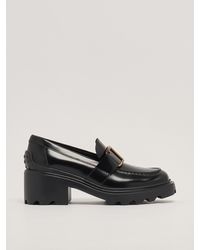 Tod's - Rubber Pebbled Leather Loafers - Lyst