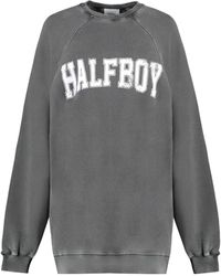 Halfboy - Cotton Crew-Neck Sweatshirt - Lyst