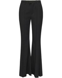 Balenciaga - Flared Viscose Trousers - Lyst