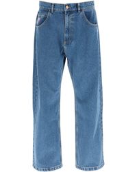 Rassvet (PACCBET) Loose Fit Straight Jeans Xl Cotton,denim - Blue