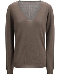 Rick Owens - Gray Wool Oves Aries Sweatshirt - Lyst