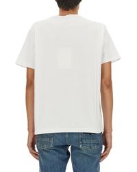McQueen - Skull Logo T-Shirt Cotton T-Shirts - Lyst