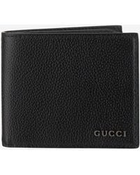 Gucci - Bi-Fold Wallet With Logo Leather & Cardholders - Lyst