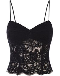 Ermanno Scervino - Bustier Top With Lace - Lyst