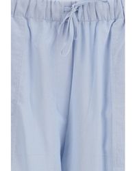 TOTEME - Palazzo Pants Cotton-Linen Blend (Cotton) Trousers - Lyst