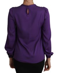 Dolce & Gabbana - Blouse Prince Fairy Tale Embellished Top - Lyst