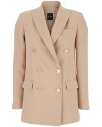 Le Plain - Double-Breasted Jacket With Classic Lapels - Lyst