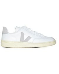 Veja - Round Toe Lace-up Sneakers - Lyst
