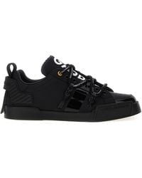 Dolce & Gabbana - Sports Shoes With Printed Logo - Lyst