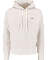 Autry - Cropped Light Hoodie Sweater With Relaxed Fit - Lyst
