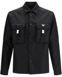 Prada - Re-Nylon Shirt Recycled Polyamide - Lyst
