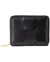 Bottega Veneta - Bottega Veneta Quilted Leather Wallet - Lyst