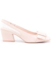 Ferragamo - Ferragamo Bow-Detail Leather Pumps - Lyst
