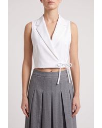 Brunello Cucinelli - Sleeveless Blazer Shirt - Lyst