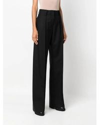 Ferragamo - High-Waisted Wide-Leg Trousers - Lyst