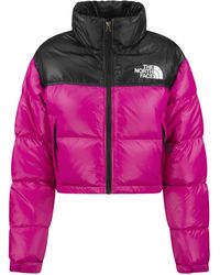 The North Face Nuptse - Cropped Down Jacket - Pink