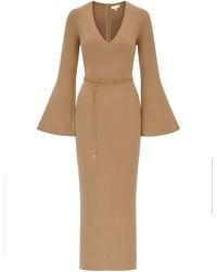MICHAEL Michael Kors - Wool Midi Dress - Lyst
